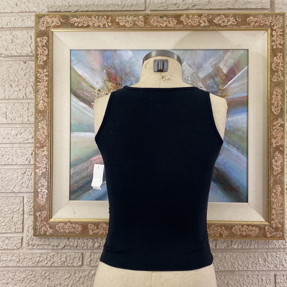 KnitWorks Black Sequins Front Tank Top - Picture 5 of 8